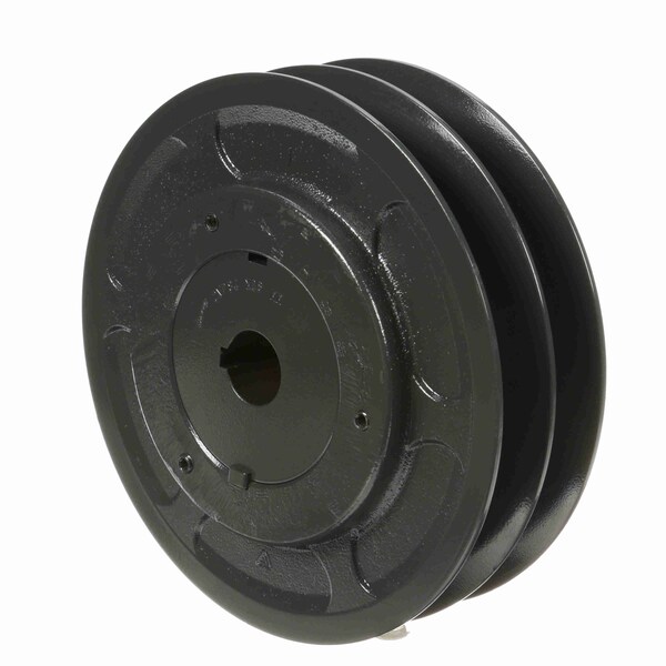 2 Groove Cast Iron Finish Bore Fhp Variable Pitch Sheave, 2VP84X28MM